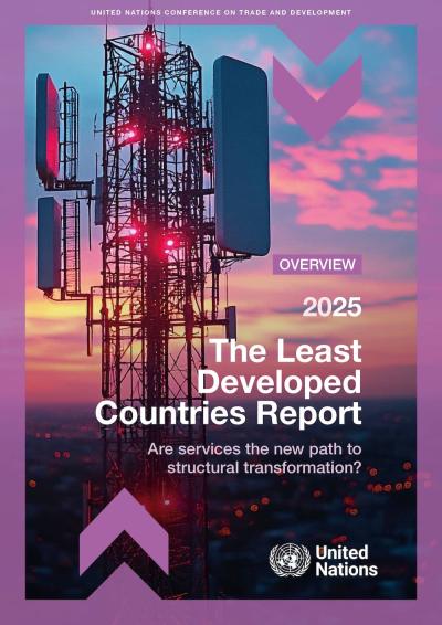 Cover for The Least Developed Countries Report 2025: Are services the new path to structural transformation?